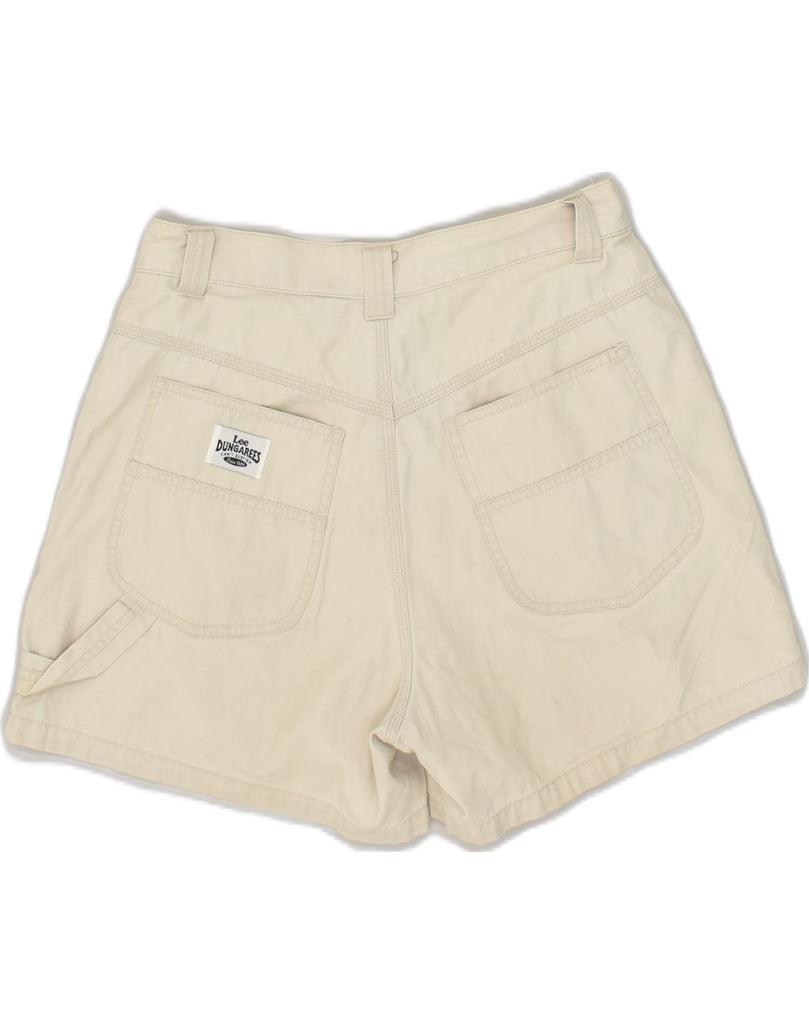 LEE Womens Hot Pants US 7 Medium W28  Beige Cotton | Vintage Lee | Thrift | Second-Hand Lee | Used Clothing | Messina Hembry 