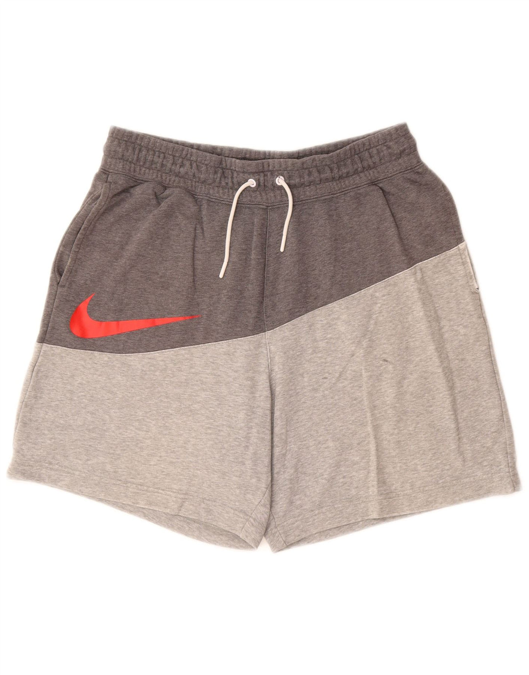 NIKE Mens Sport Shorts Large  Grey Colourblock Cotton
