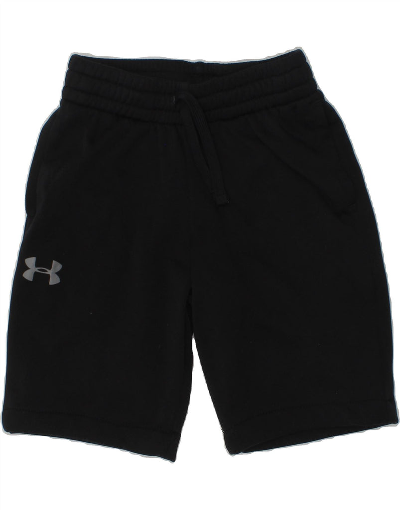 UNDER ARMOUR Boys Graphic Sport Shorts 8-9 Years Small Black Polyester | Vintage Under Armour | Thrift | Second-Hand Under Armour | Used Clothing | Messina Hembry 