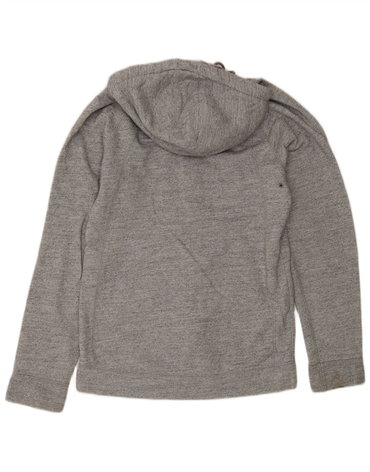 Jordan Mens Zip Hoodie Sweater Small Grey Flecked Cotton