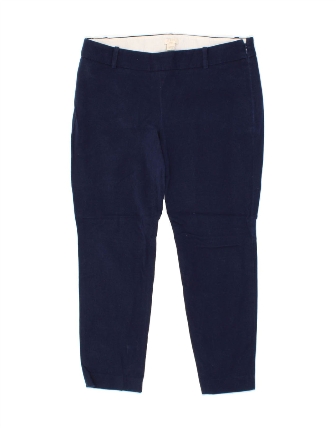 J. CREW Womens Stretch Slim Cropped Trousers US 8 Medium W30 L24  Blue Vintage J. Crew and Second-Hand J. Crew from Messina Hembry 