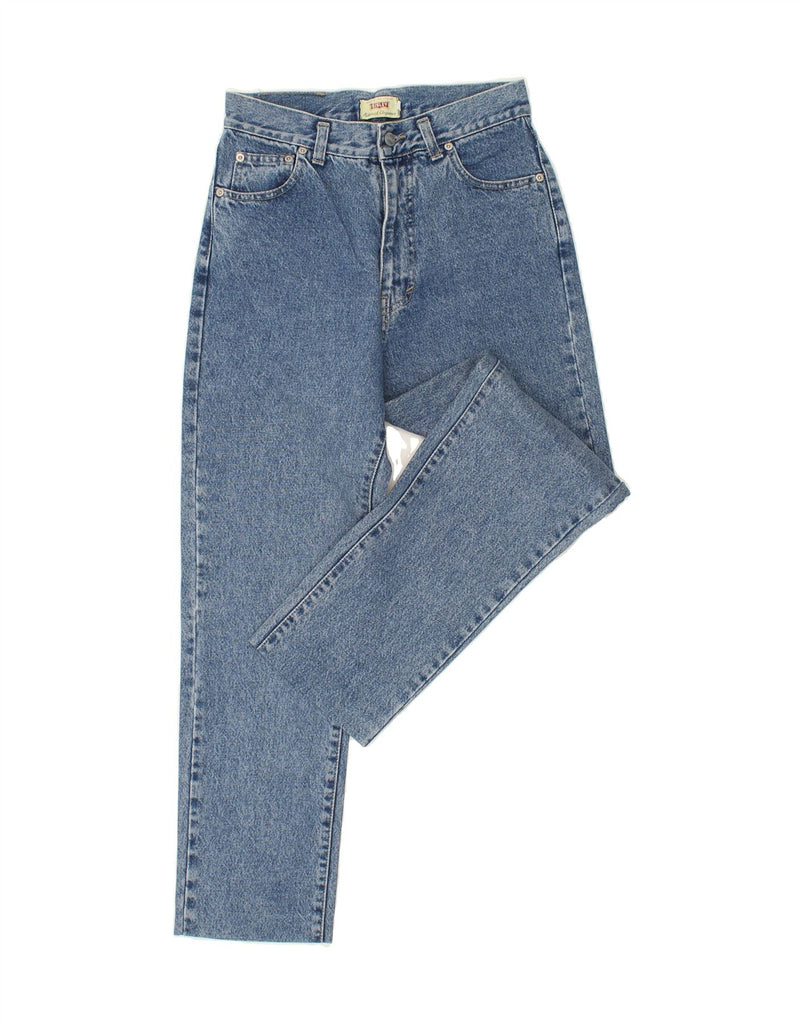 SISLEY Womens High Waist Tapered Jeans W26 L27 Blue Cotton Vintage Sisley and Second-Hand Sisley from Messina Hembry 