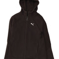 PUMA Womens Zip Hoodie Sweater UK 10 Small Black Polyester