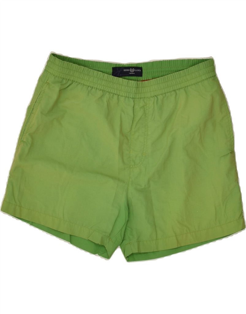 HENRI LLOYD Mens Sport Shorts Medium Green Nylon | Vintage Henri Lloyd | Thrift | Second-Hand Henri Lloyd | Used Clothing | Messina Hembry 