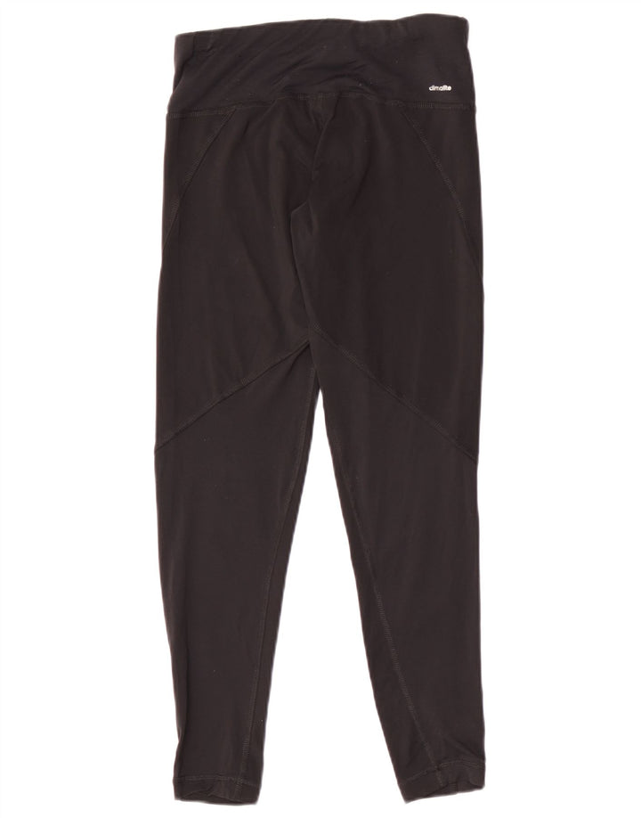 Adidas Womens Climalite Leggings UK 8/10 Small  Black Nylon