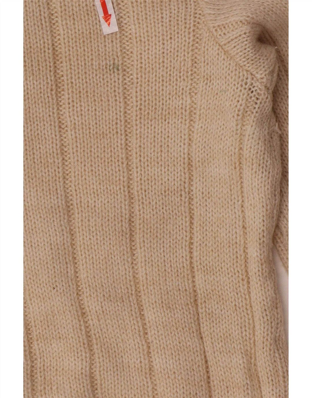 Vintage Mens Cardigan Sweater Medium Beige