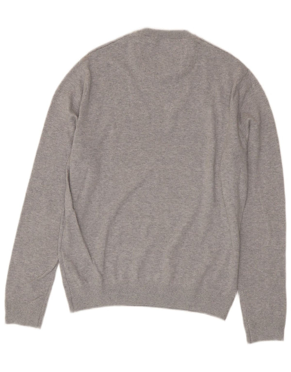 Jack Wills Mens Crew Neck Jumper Sweater Medium Grey Cotton