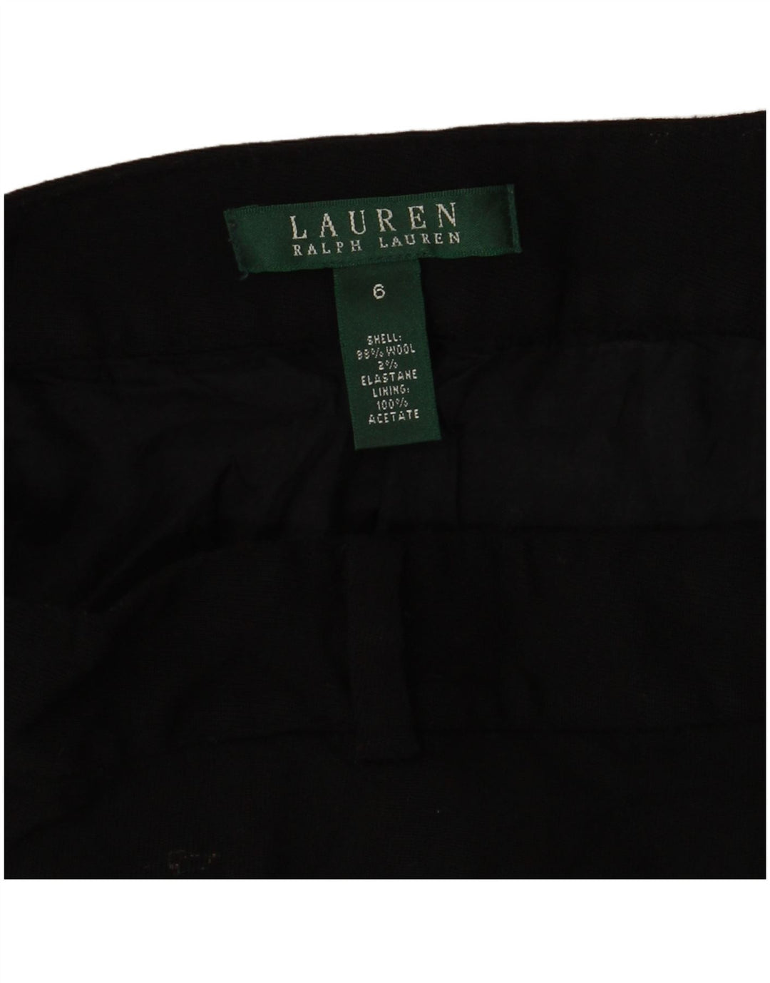 Ralph Lauren Womens A-Line Skirt US 6 Medium W30  Black Wool