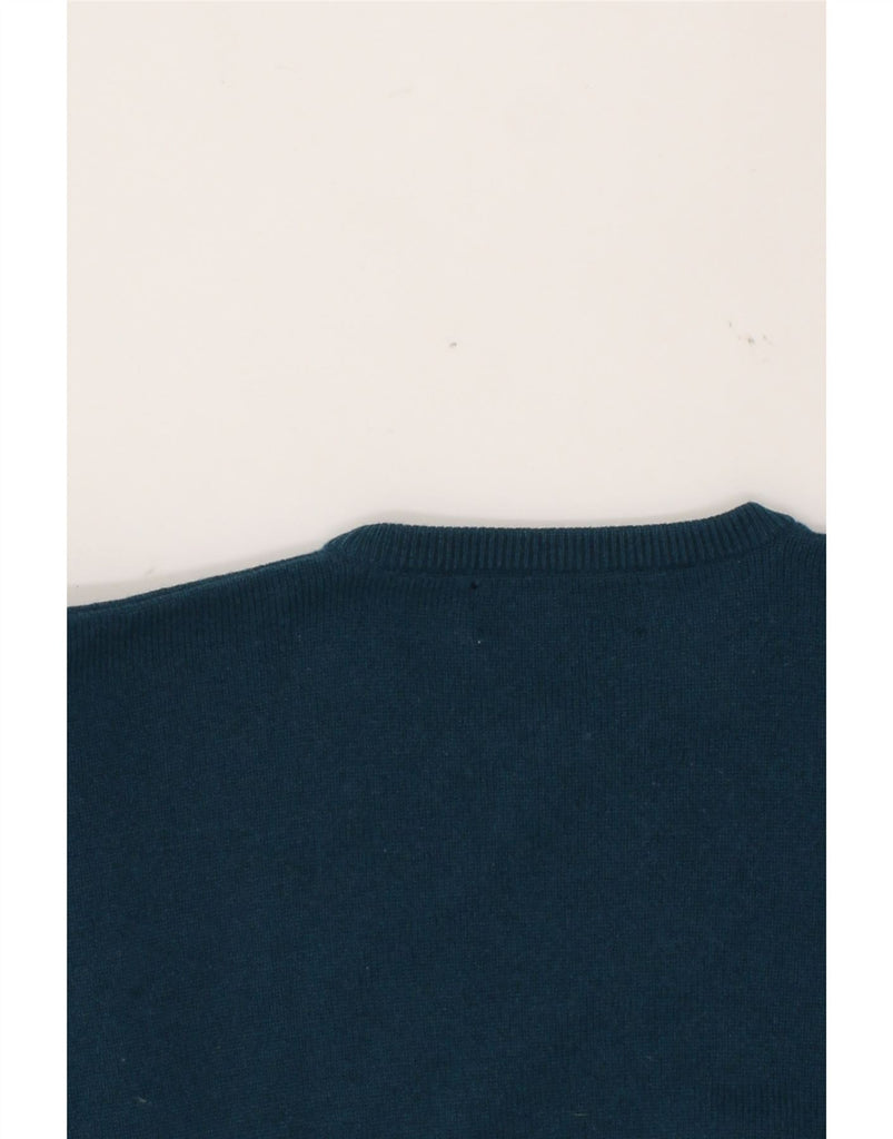 PRINGLE Mens Crew Neck Jumper Sweater Small Blue Wool Vintage Pringle and Second-Hand Pringle from Messina Hembry 