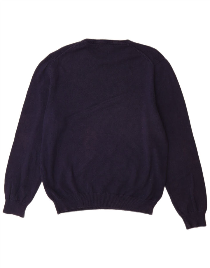 Marks & Spencer Mens Blue Harbour Crew Neck Jumper Sweater Medium Navy Blue