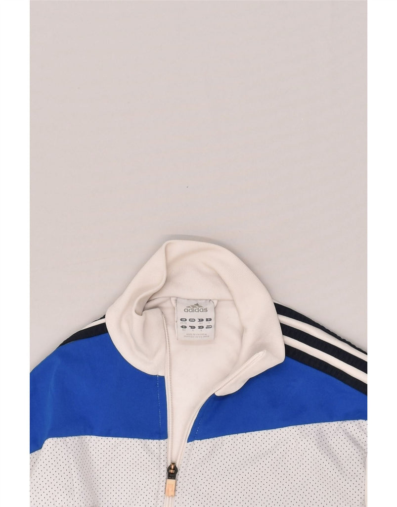 ADIDAS Mens Graphic Tracksuit Top Jacket Size 34/36 Small White | Vintage Adidas | Thrift | Second-Hand Adidas | Used Clothing | Messina Hembry 