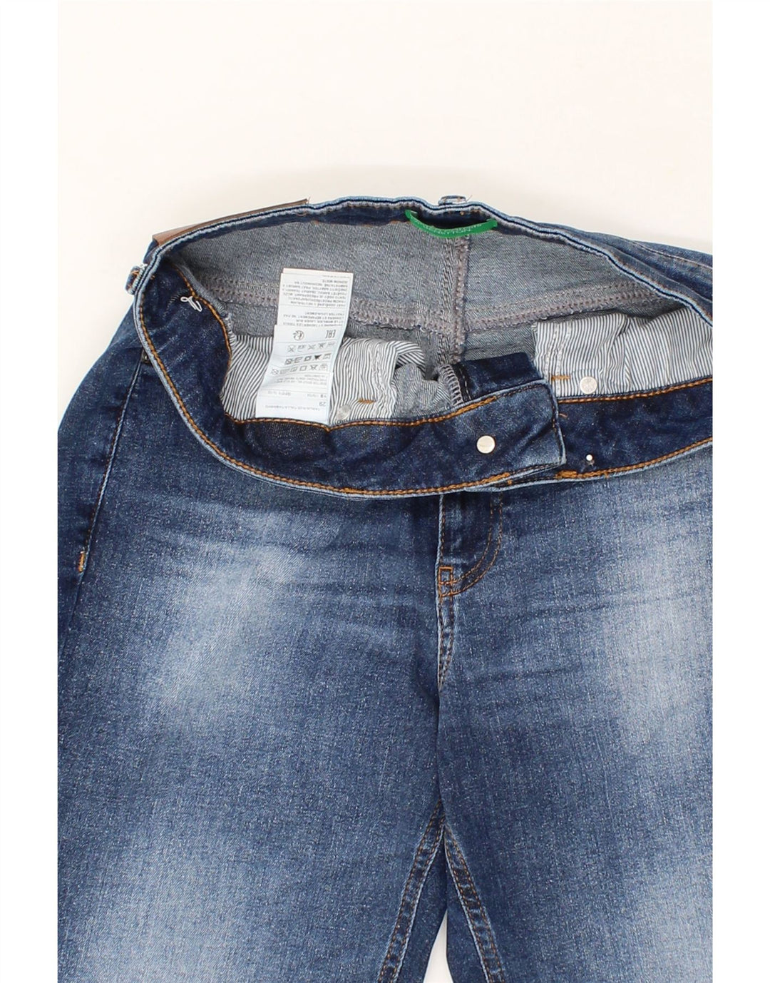 BENETTON Womens Straight Jeans W29 L26 Blue Cotton Vintage Benetton and Second-Hand Benetton from Messina Hembry 