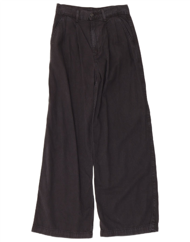 Levi's Womens Wide Leg Jeans W25 L28 Black Lyocell