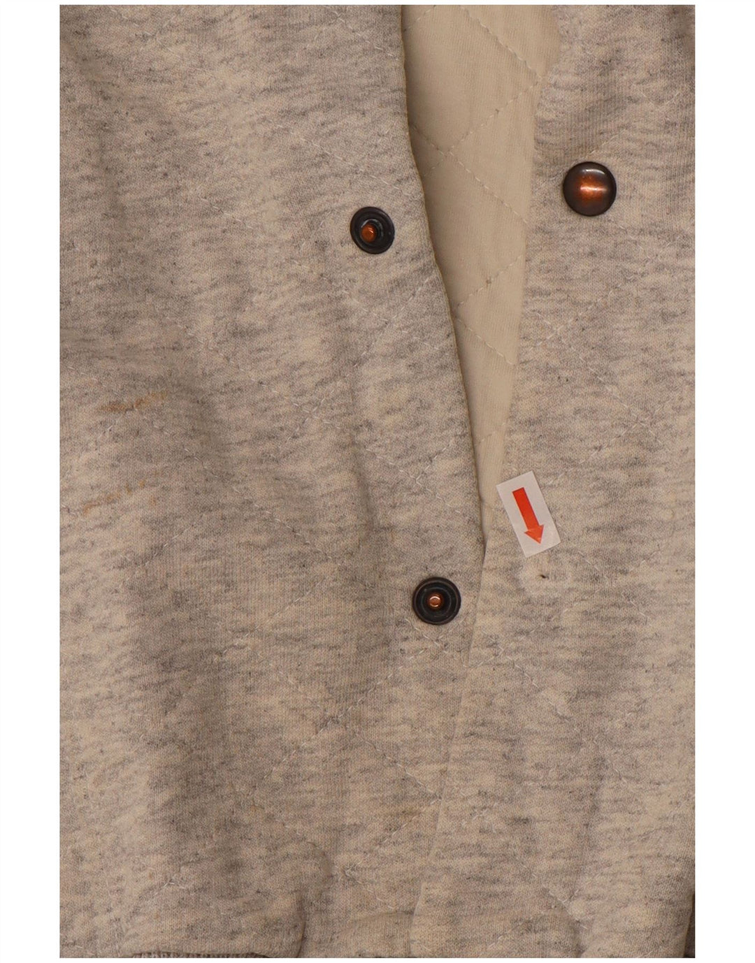 VINTAGE Mens Graphic Varsity Jacket UK 38 Medium Grey Colourblock