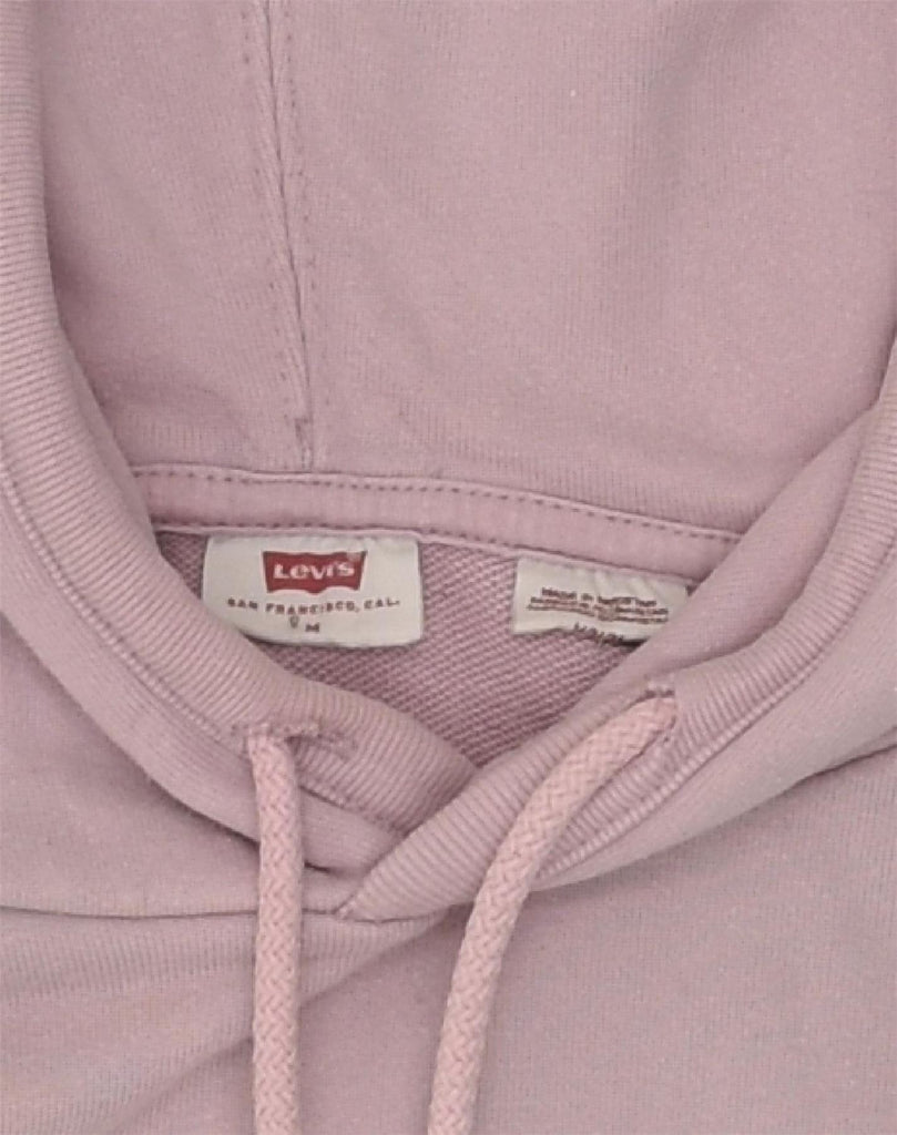 LEVI'S Womens Hoodie Jumper UK 12 Medium Pink Cotton | Vintage Levi's | Thrift | Second-Hand Levi's | Used Clothing | Messina Hembry 