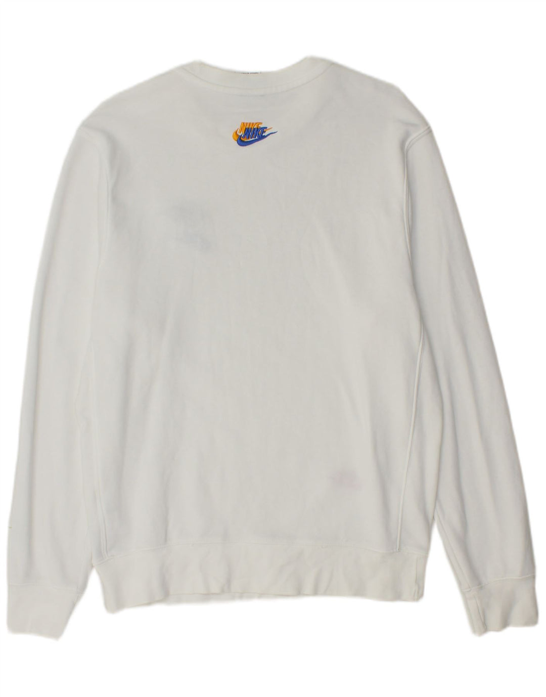 Nike Mens Graphic Sweatshirt Jumper Small White Cotton