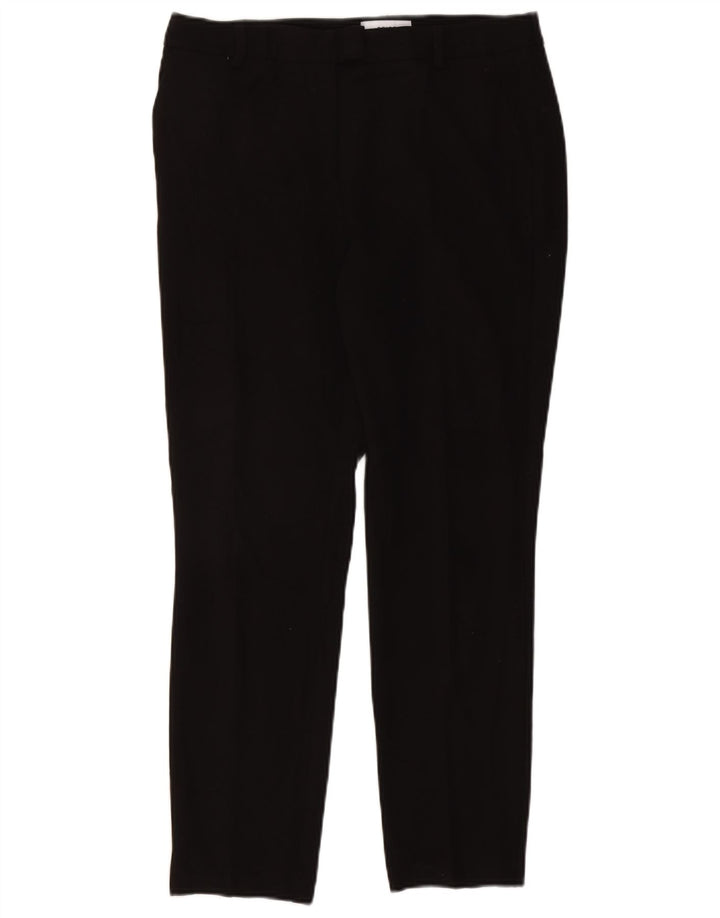 REISS Womens Slim Chino Trousers UK 12 Medium W32 L28 Black Polyester