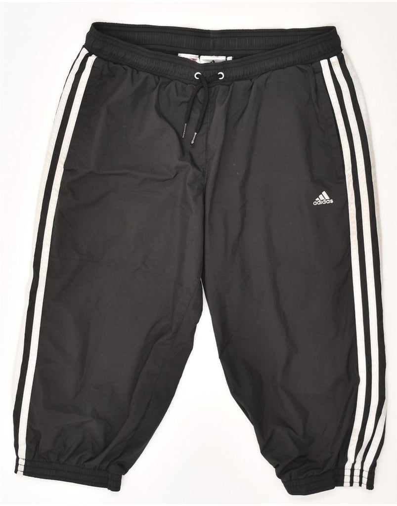 ADIDAS Boys Climalite Capri Tracksuit Trousers Joggers 13-14 Years Black | Vintage Adidas | Thrift | Second-Hand Adidas | Used Clothing | Messina Hembry 