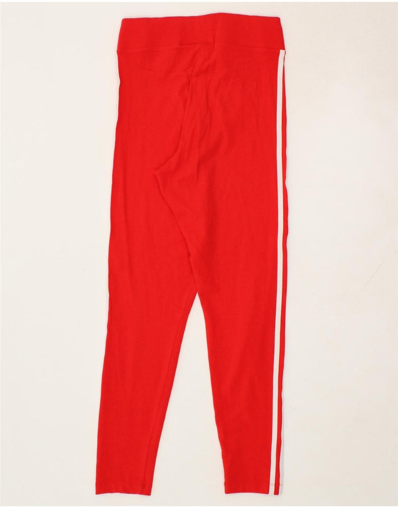ADIDAS Womens Leggings UK 10 Small Red Cotton Vintage Adidas and Second-Hand Adidas from Messina Hembry 