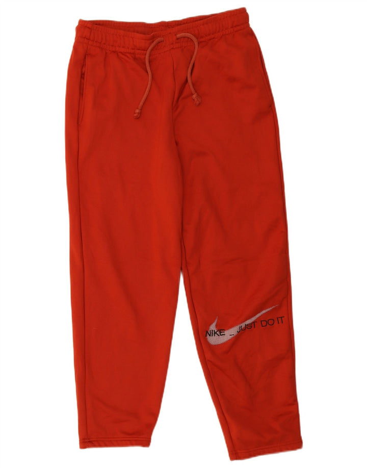 Nike Mens Therma-Fit Graphic Tracksuit Trousers Medium Red Polyester