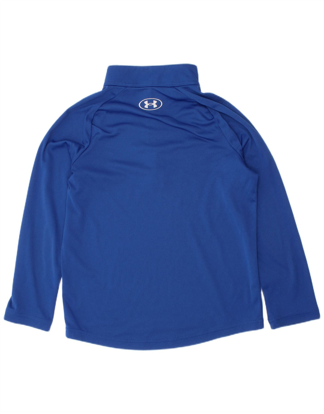 Under Armour Boys Zip Neck Pullover Tracksuit Top 6-7 Years XS Blue