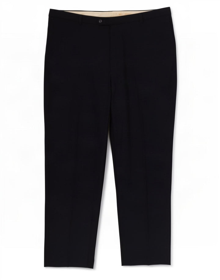 Farah Mens Straight Suit Trousers W40 L31 Navy Blue Polyester