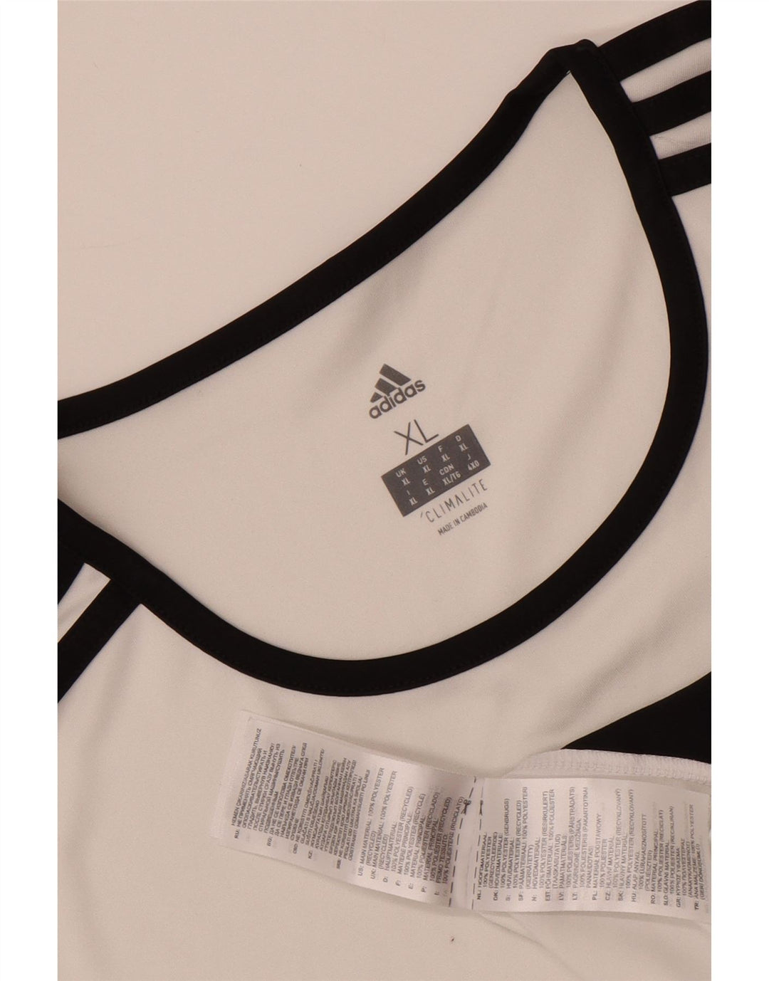 ADIDAS Mens Climalite T-Shirt Top XL White Polyester