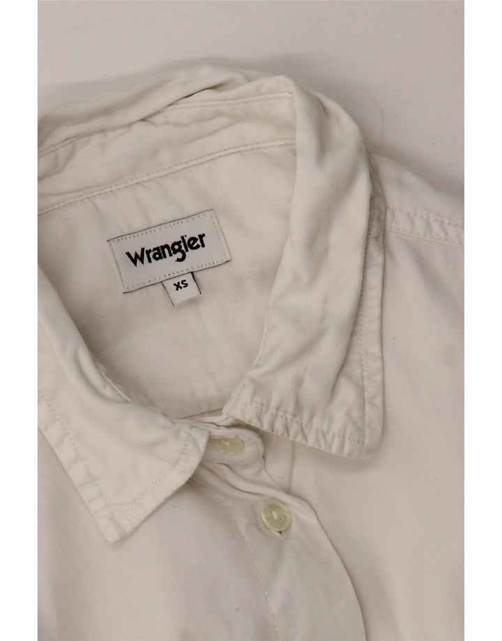 WRANGLER Womens Shirt UK 6 XS White Lyocell Vintage Wrangler and Second-Hand Wrangler from Messina Hembry 