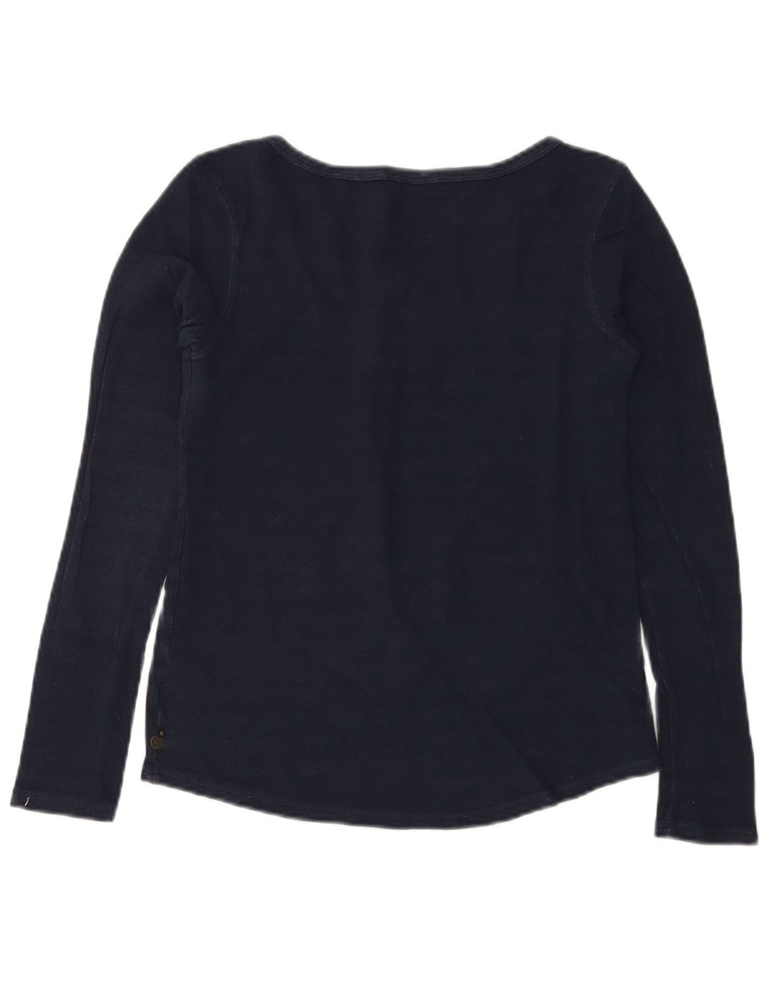 SCOTCH & SODA Womens Top Long Sleeve UK 10 Small Navy Blue Cotton