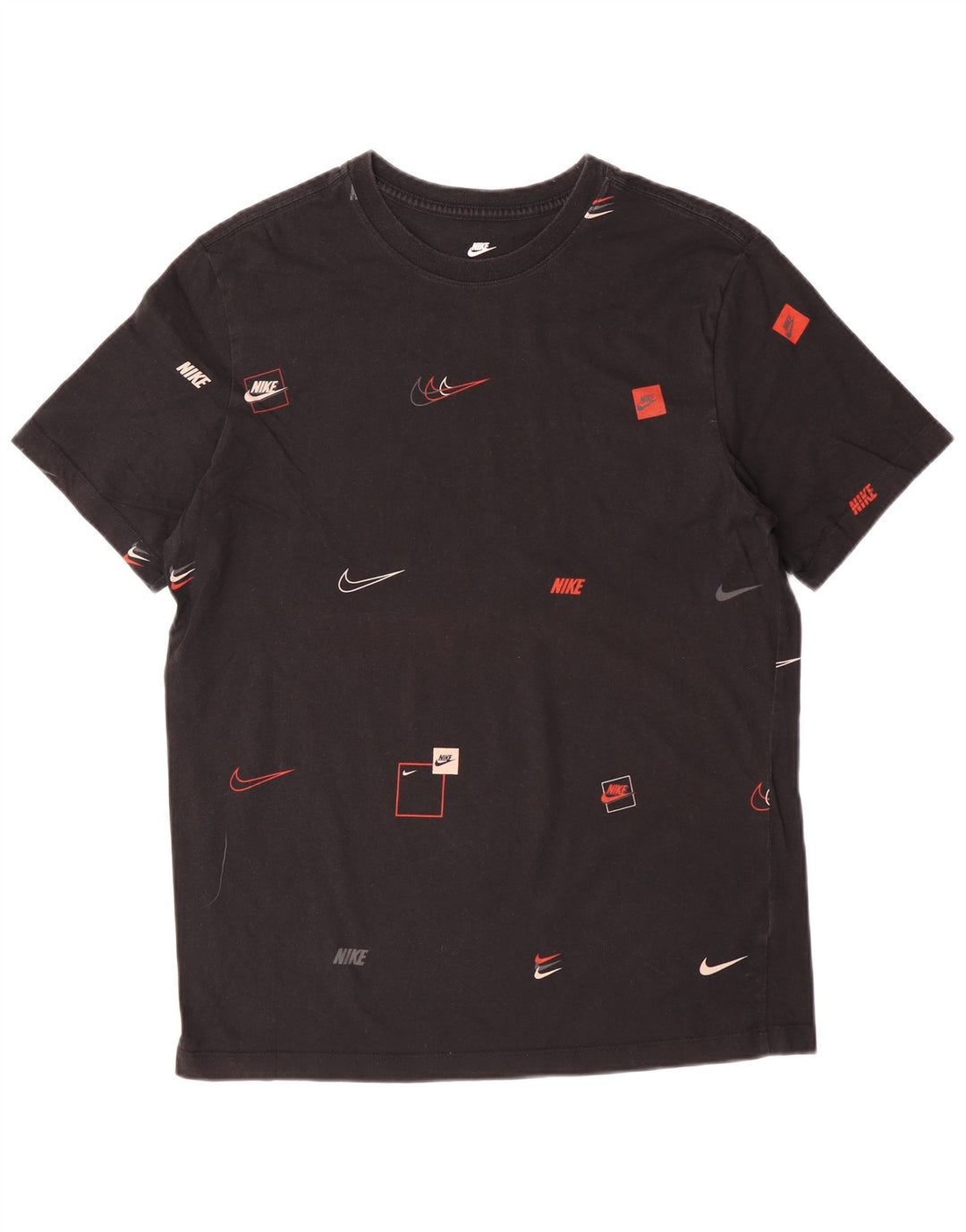 NIKE Mens Graphic T-Shirt Top Medium Black