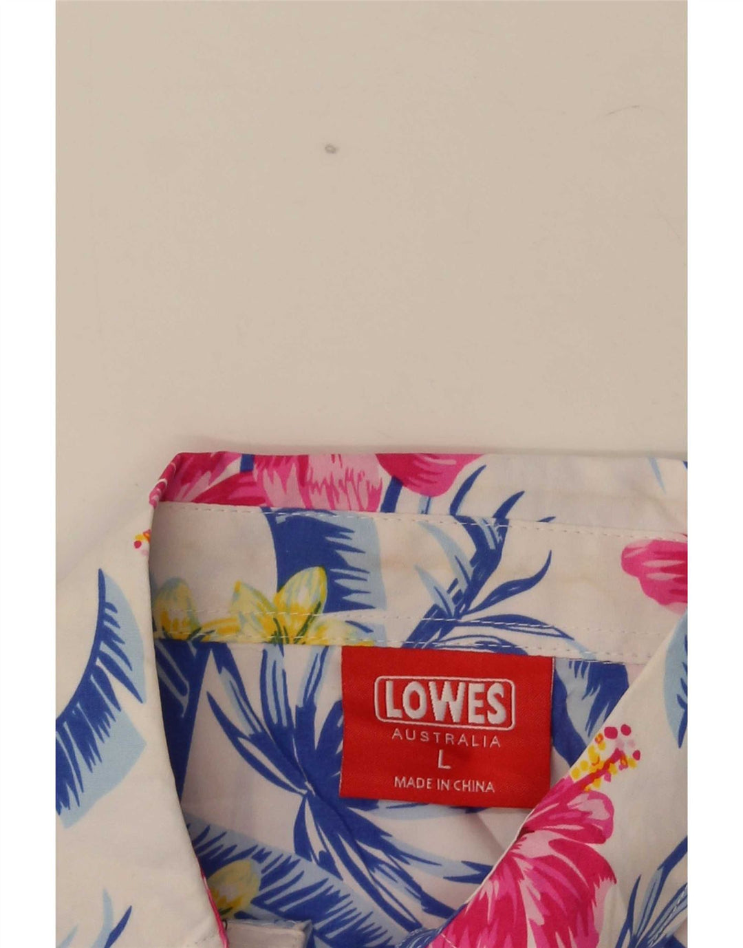 Lowes Mens Hawaiian Short Sleeve Shirt Large Multicoloured Floral