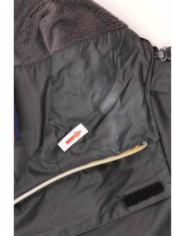 K-Way Mens Hooded Parka Jacket UK 38 Medium Grey Polyamide