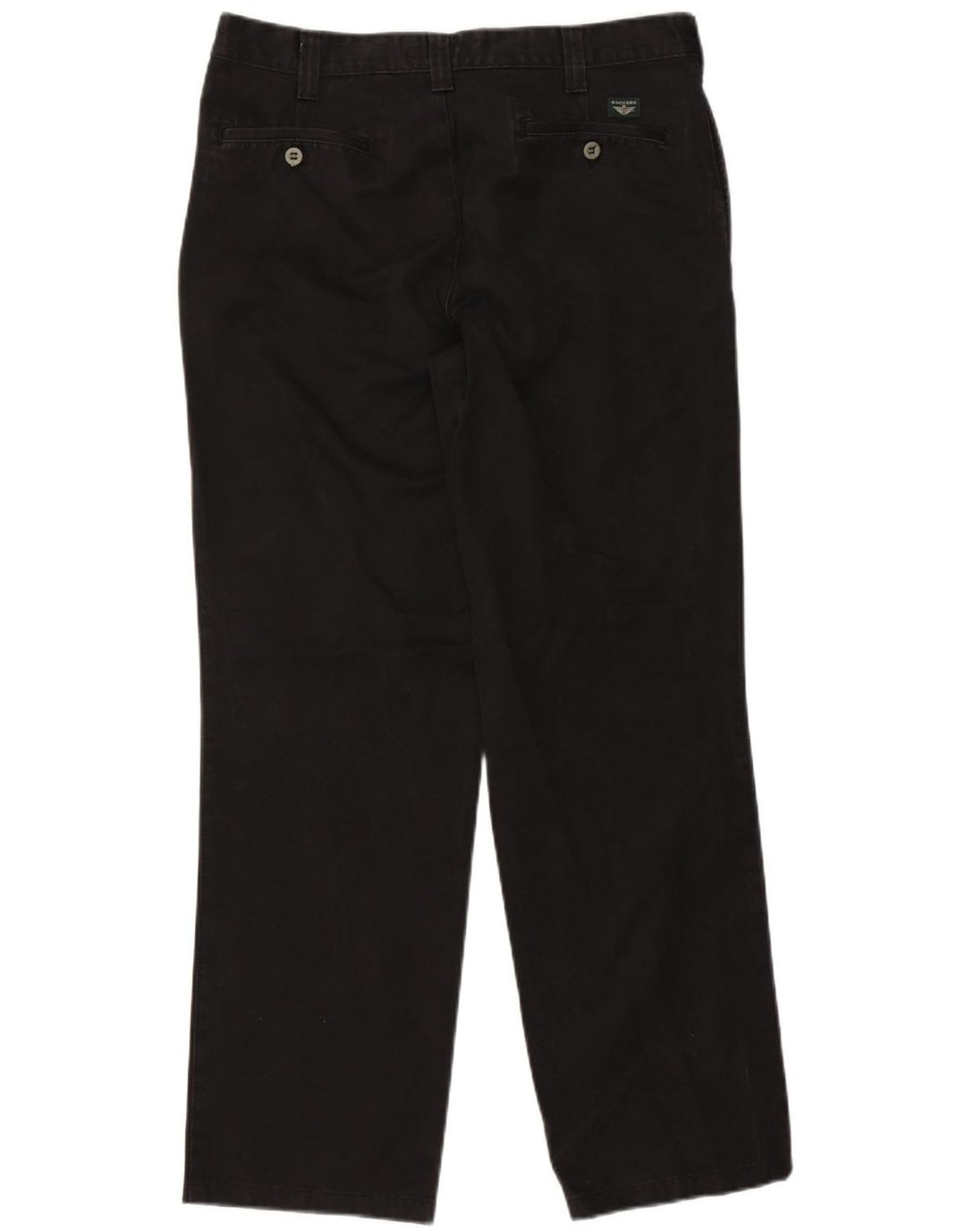 Dockers Mens Khakis Straight Chino Trousers W34 L31 Black