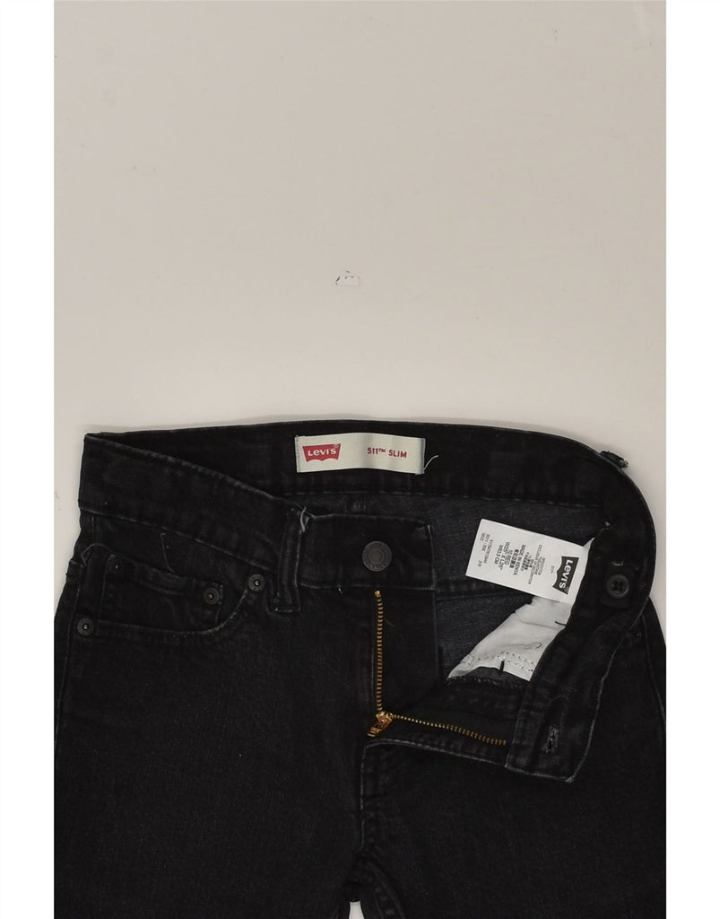 LEVI'S Boys 511 Slim Jeans 9-10 Years W25 L25 Black Cotton | Vintage Levi's | Thrift | Second-Hand Levi's | Used Clothing | Messina Hembry 