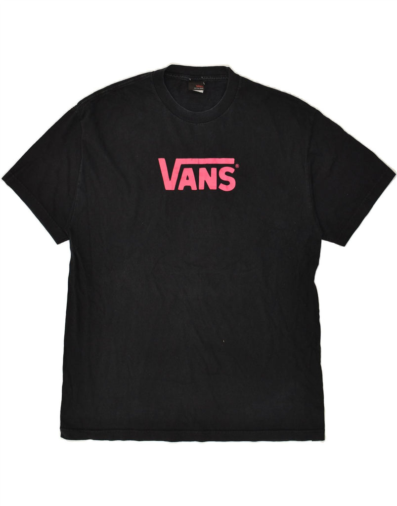 VANS Mens Graphic T-Shirt Top Medium Black | Vintage Vans | Thrift | Second-Hand Vans | Used Clothing | Messina Hembry 