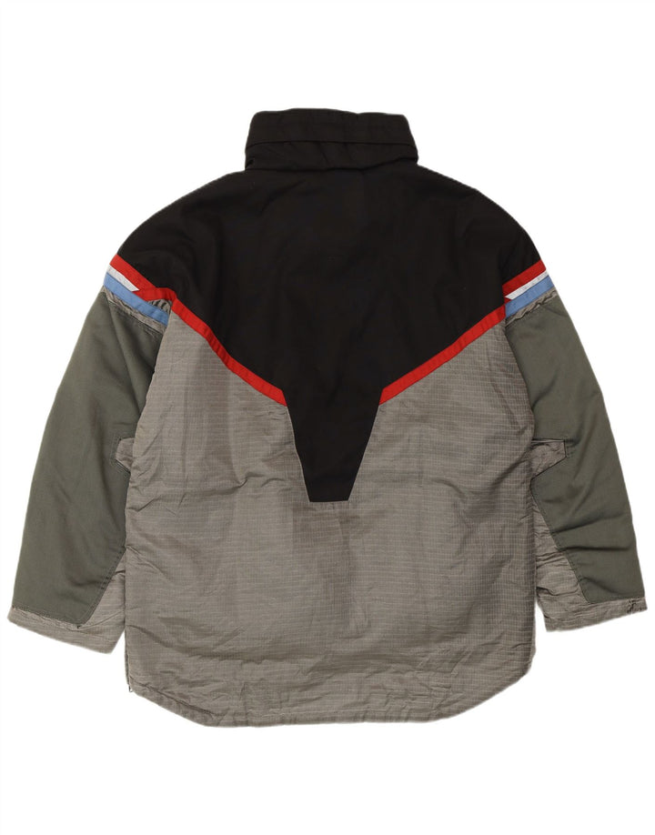 FILA Mens Anorak Ski Jacket IT 50 Large Grey Colourblock Polyamide