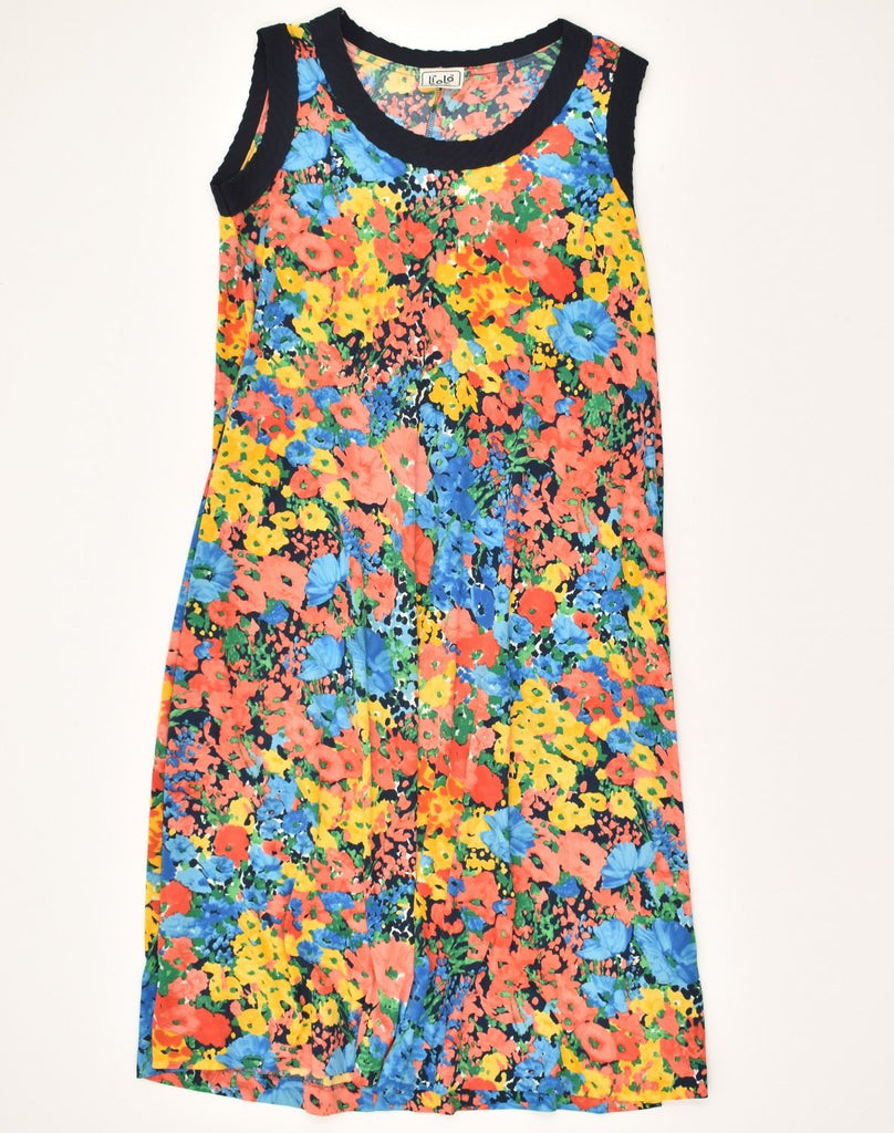 LIOLA Womens Sundress UK 8 Small Multicoloured Floral Polyester | Vintage Liola | Thrift | Second-Hand Liola | Used Clothing | Messina Hembry 