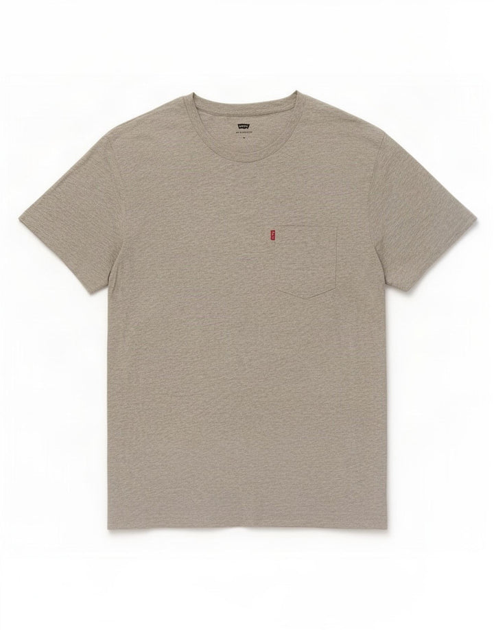 Levi's Mens T-Shirt Top Medium Grey Flecked Cotton