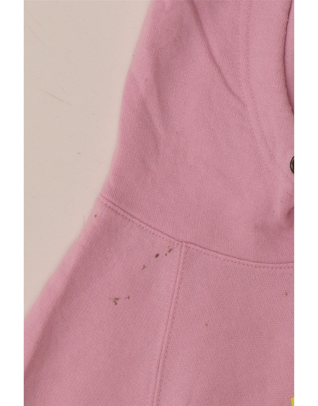 CHAMPION Womens Graphic Oversized Hoodie Jumper UK 10 Small Pink Polyester Vintage Champion and Second-Hand Champion from Messina Hembry 