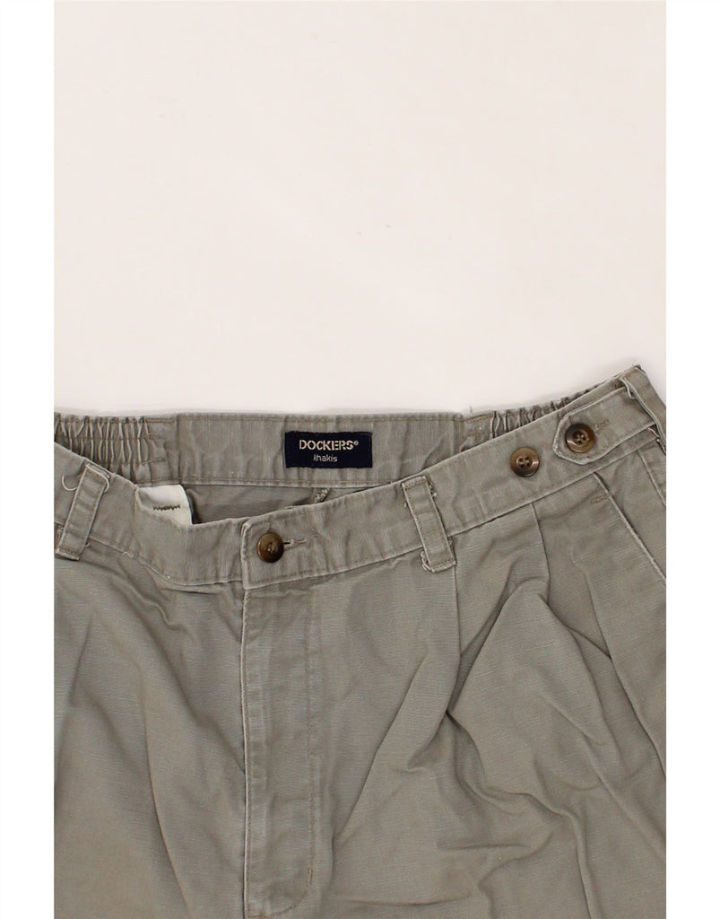 DOCKERS Mens Khakis Chino Shorts W36 Large Grey Vintage Dockers and Second-Hand Dockers from Messina Hembry 