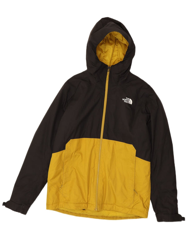The North Face Mens Hooded Windbreaker Jacket UK 40 Large Black Colourblock