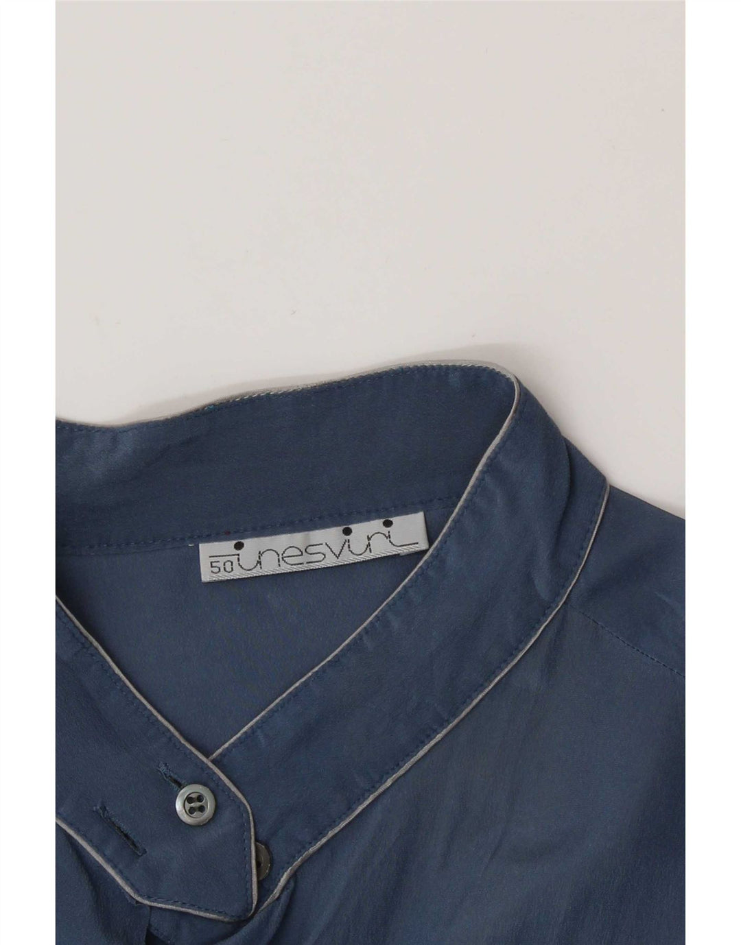 Vintage Womens Shirt Blouse IT 50 XL Blue