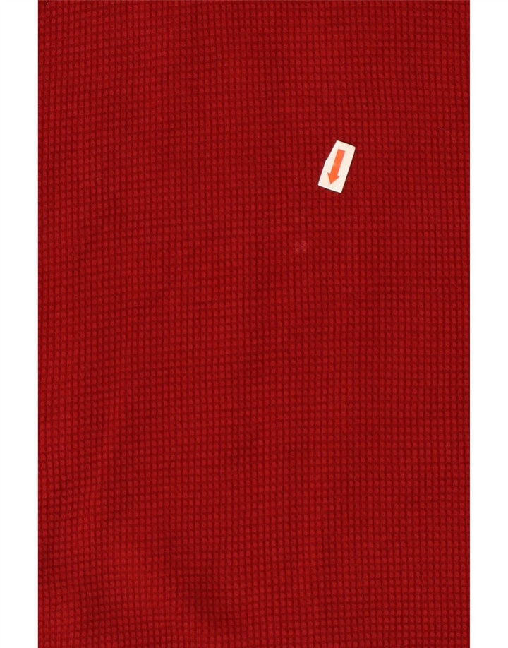 Eddie Bauer Mens Top Long Sleeve Medium Red Cotton
