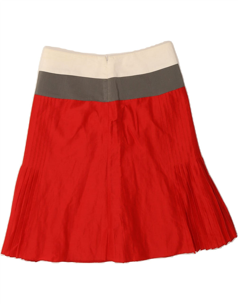 EMPORIO ARMANI Womens A-Line Skirt IT 42 Medium W30  Red Colourblock Vintage Emporio Armani and Second-Hand Emporio Armani from Messina Hembry 