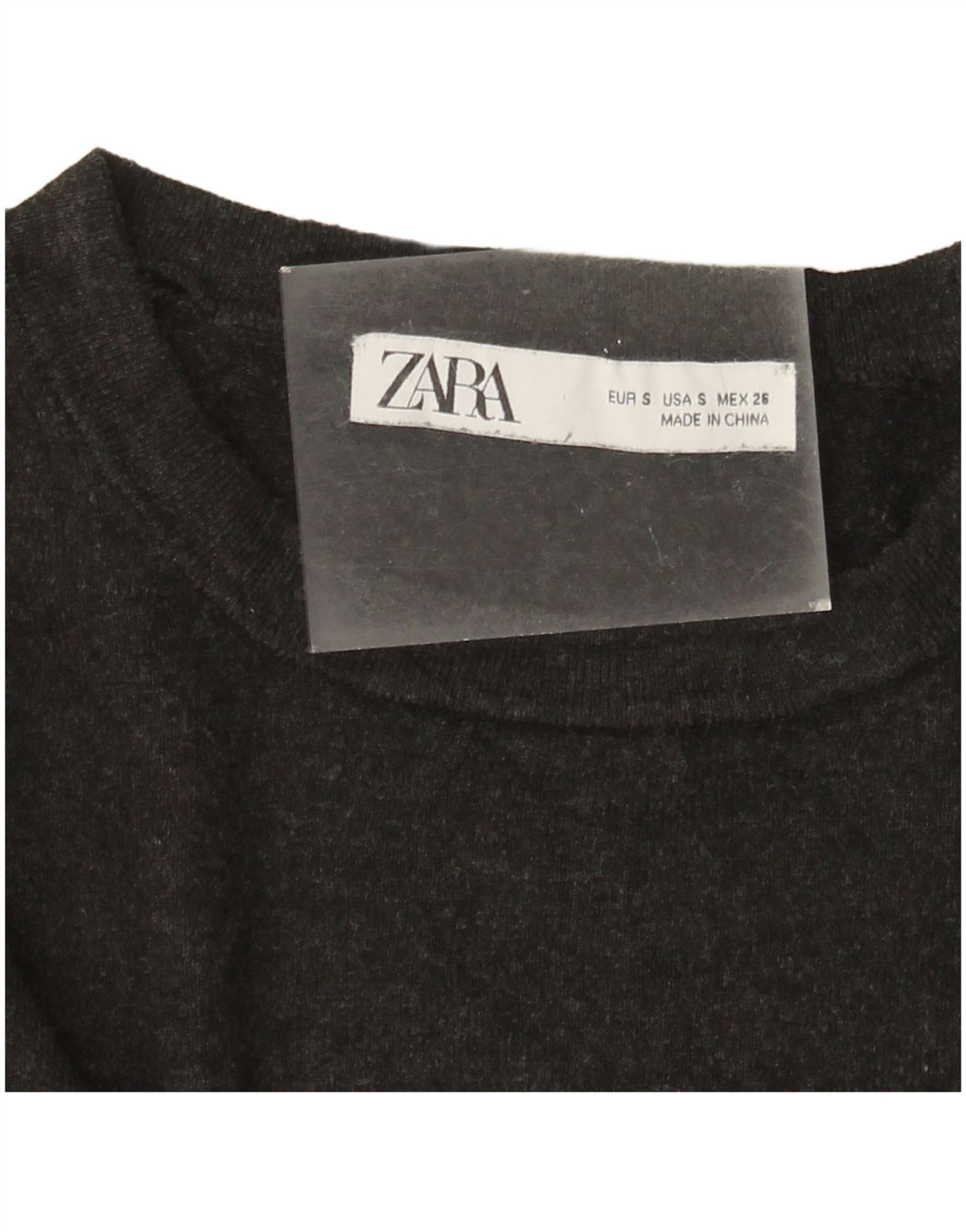 Zara Womens Boat Neck Jumper Sweater UK 10 Small Grey