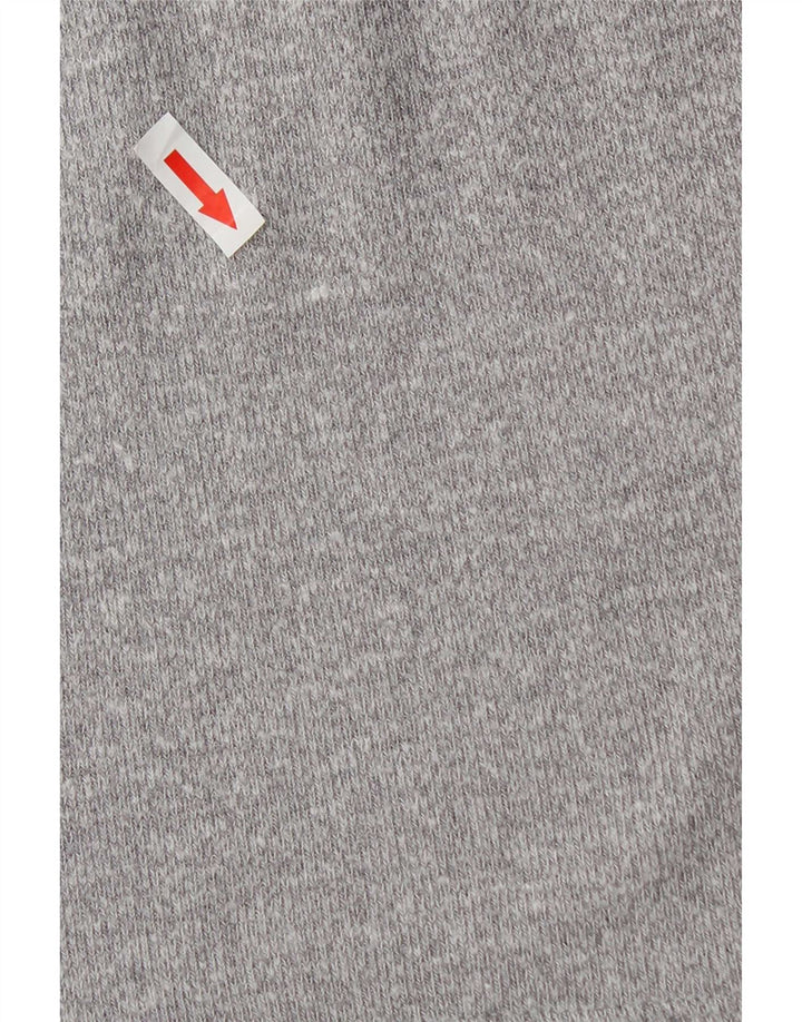 Zara Womens Crop Turtle Neck Jumper Sweater UK 10 Small Grey