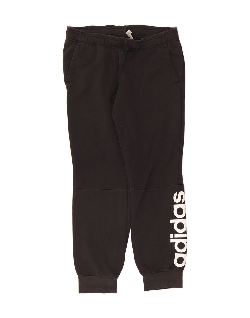 ADIDAS Womens Graphic Tracksuit Trousers Joggers UK 16/18 Large  Black Vintage Adidas and Second-Hand Adidas from Messina Hembry 