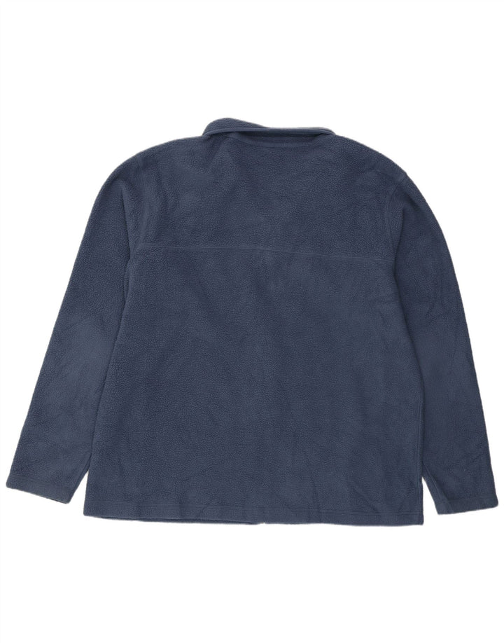 Columbia Mens Fleece Jacket UK 42 XL Navy Blue Polyester