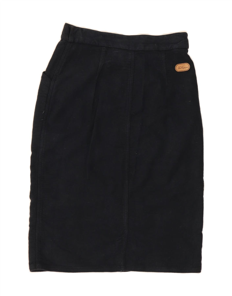 LES COPAINS Womens Straight Skirt US 2 XS W26  Black Vintage Les Copains and Second-Hand Les Copains from Messina Hembry 