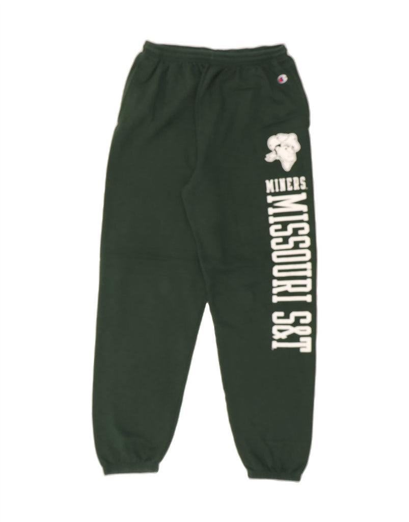 CHAMPION Mens Graphic Tracksuit Trousers Joggers Large  Green Cotton Vintage Champion and Second-Hand Champion from Messina Hembry 